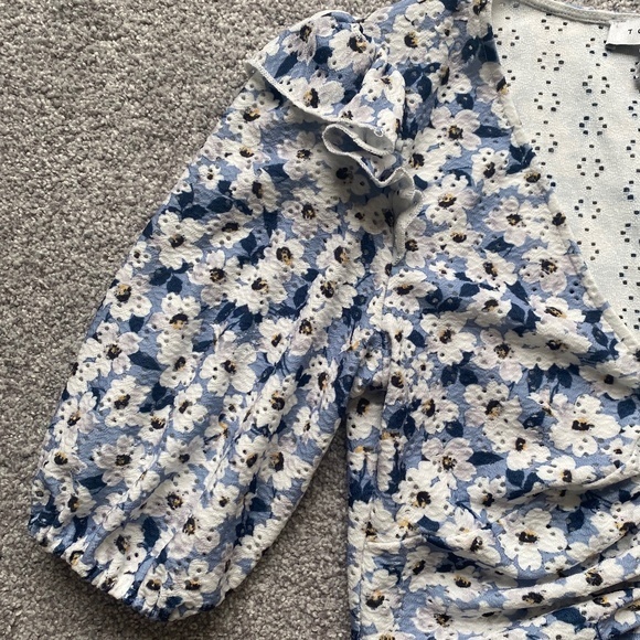 Topshop Floral Ruched Crop - Picture 4 of 13